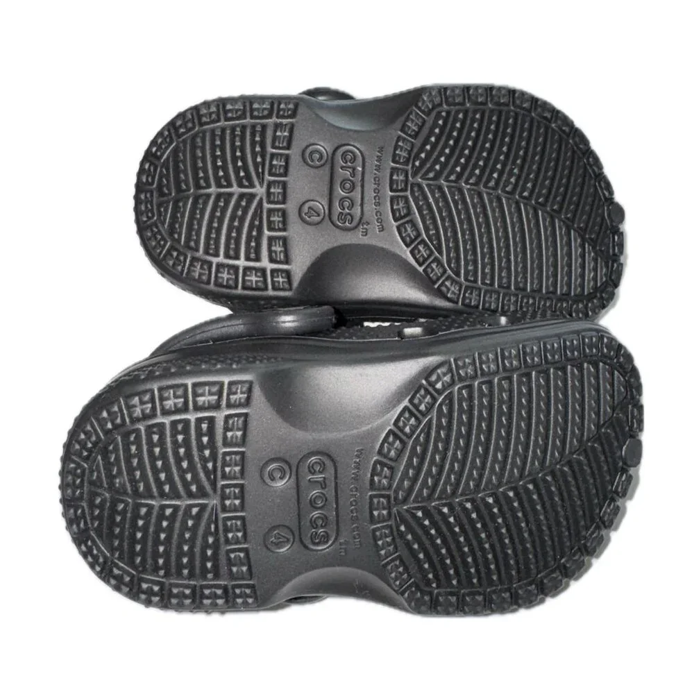 CROCS Kids Black Classic Clogs